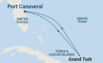 4-Day Turks & Caicos Getaway Itinerary Map